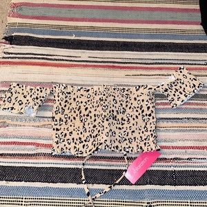 Cheetah print bikini top!